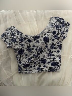 Garage purple floral top